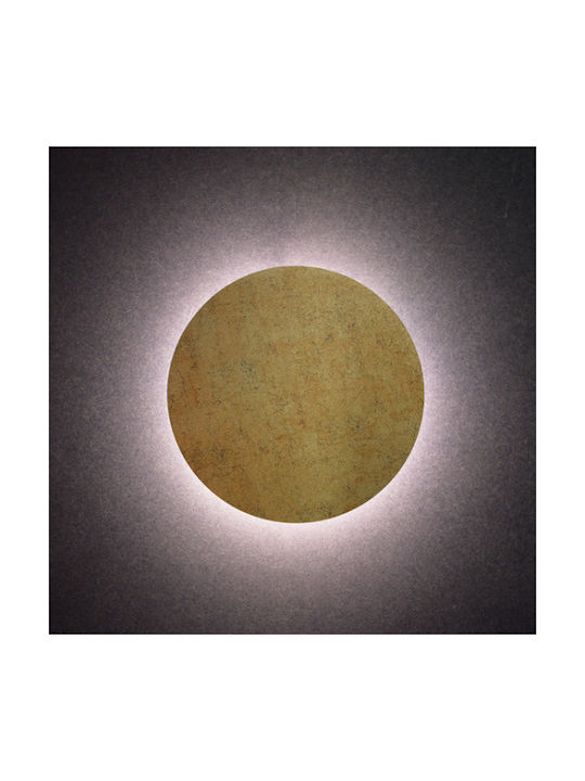 Aca Eclipse Modern Lamp Wall with Integrated LED and Warm White Light Beige 30x3.8cm