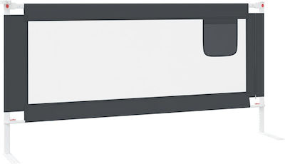 vidaXL Foldable Bed Rails made of Fabric in Gray Color 25x190x95εκ. 1pcs