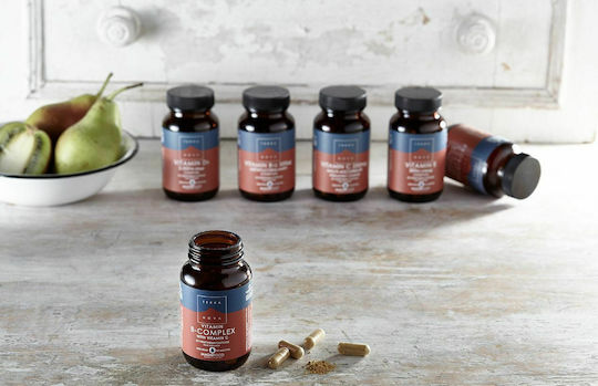 TerraNova B-Complex with Vitamin C Βιταμίνη για Ενέργεια, Ενίσχυση του Ανοσοποιητικού & το Νευρικό Σύστημα 540mg 100 φυτικές κάψουλες