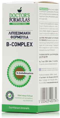 Doctor's Formulas B - Complex Βιταμίνη για Ενέργεια, Ενίσχυση του Ανοσοποιητικού & το Νευρικό Σύστημα 150ml