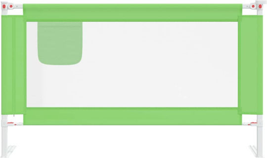 vidaXL Релси за легло от Текстил в Зелен Цвят 140x25x25εκ. 1бр