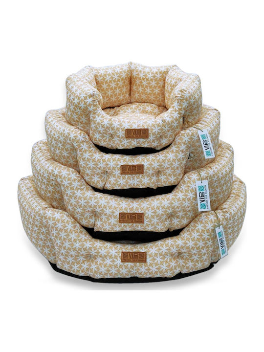 V.I.Pets Royal Cotton Stars Sofa Dog Yellow 70x70cm V.I.Pets Royal Cotton Stars Sofa Dog Yellow 70x70cm