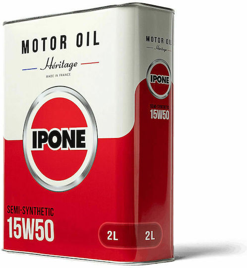 Ipone Heritage Semi-synthetic Motorcycle Oil for Four-Stroke Engines 15W-50 2lt