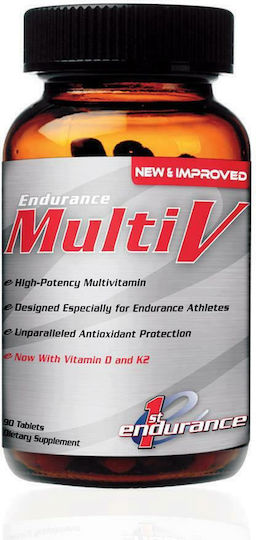 1st Endurance Multi-V Πολυβιταμίνη για Ενέργεια, Ενίσχυση του Ανοσοποιητικού & Αντιοξειδωτική δράση 90 ταμπλέτες