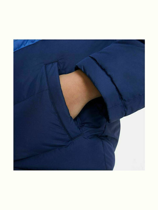 Kids' Sports Jacket Short with Hood Blue Sportswear