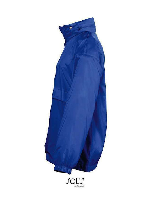 Wasserdicht Kinder Sportjacke Kurz Winddicht Blau