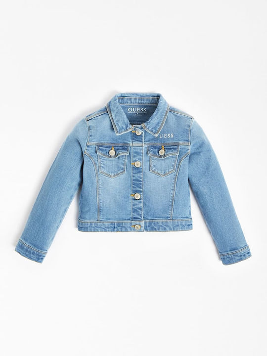 Kids' Denim Jacket Short Light Blue Core
