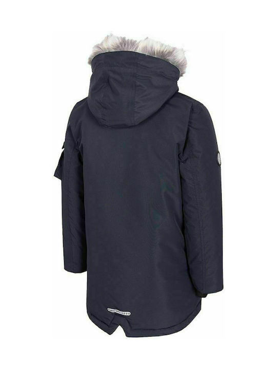 4F Kids Casual Jacket short Hooded Navy Blue