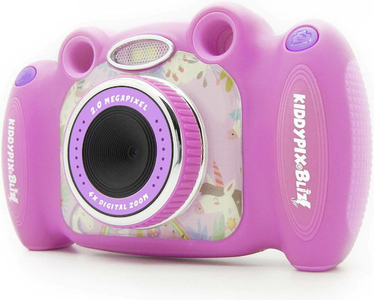 EasyPix KiddyPix Blizz Children's Camera 2MP with Thermal Printing Optical Zoom 4x Pink