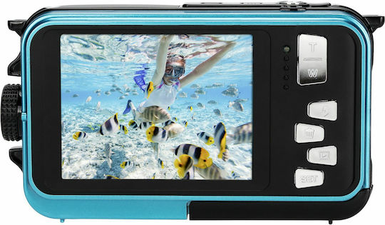 AgfaPhoto Realishot WP8000 Compact Φωτογραφική Μηχανή 8MP με Οθόνη 2.7" και Ανάλυση Video 2688 x 1520 pixels Μπλε