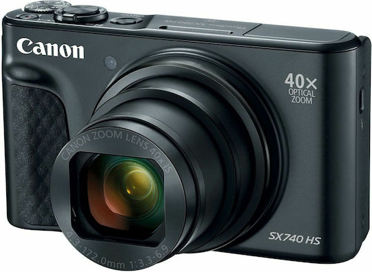 Canon PowerShot SX740 HS Travel Kit Compact Camera 20.3MP Full HD (1080p) Optical Zoom 40x Black