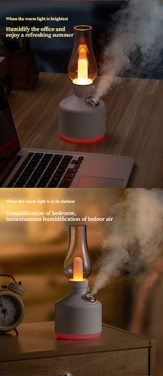 Vintage Lamp Humidifier LED in Schwarz Farbe