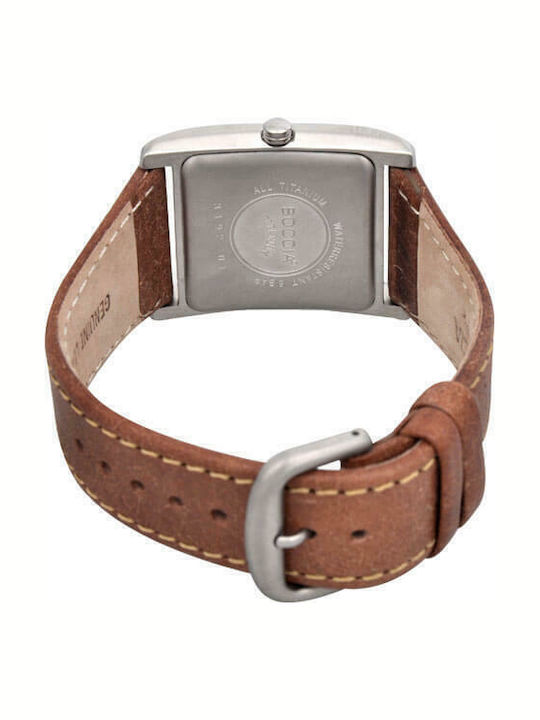 Women's Watch with Brown Leather Strap