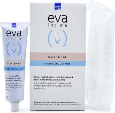 InterMed Eva Intima Moist pH 5.5 Intimate Area Moisturizing Gel with Chamomile & Aloe 9 x 5gr