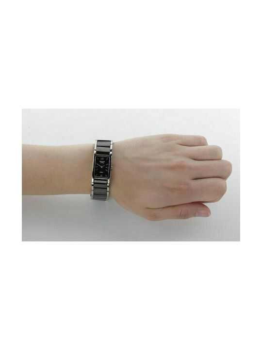 Boccia Watch with Black Metal Bracelet