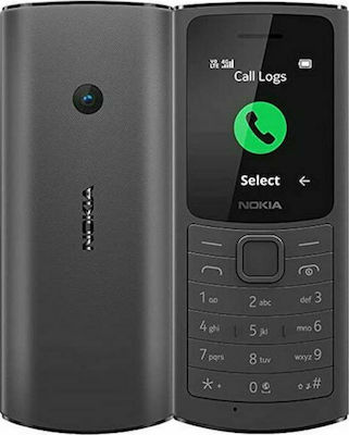 Nokia 110 4G Dual SIM Κινητό με Κουμπιά Black