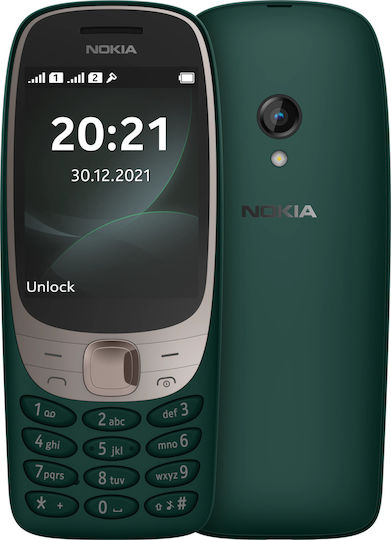 Nokia 6310 2021 Dual SIM Κινητό με Κουμπιά (Αγγλικό Μενού) Green