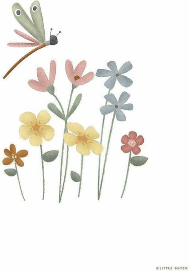 Little Dutch Παιδική Αφίσα Little Pink Flowers 42x30εκ.