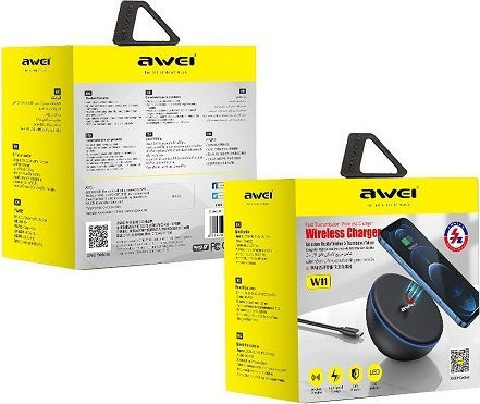 Awei Wireless Charger (Qi Pad) Quick Charge 3.0 Blacks (W11)