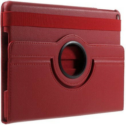 Rotating Flip Cover Περιστρεφόμενη Κόκκινη (iPad 2017/2018 9.7")