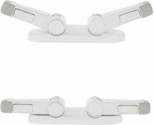 Factory Door Safety Lock with Sticker made of Plastic in White Color 9.7x7.2x3εκ. 2pcs