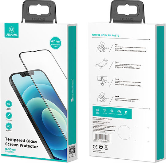 Usams 0.33mm Tempered Glass (iPhone 14 / 13 / 13 Pro) US-BH786