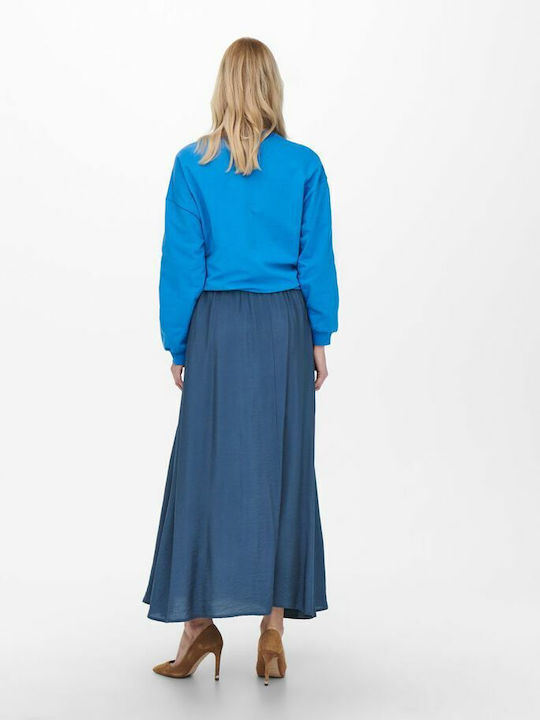 High-waisted Maxi Skirt Moonlight Blue