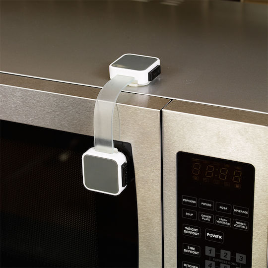 Lindam Xtra Guard Cabinet & Drawer Lock with Sticker made of Plastic in White Color 1pcs
