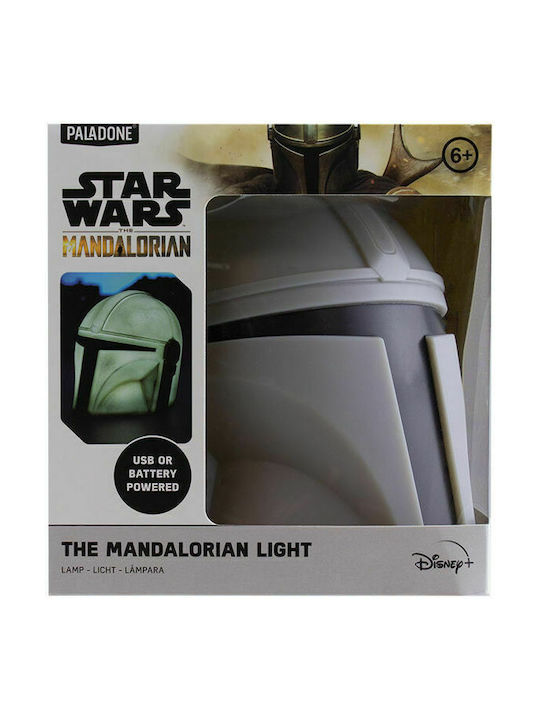 Paladone Lampă decorativă pentru copii The Mandalorian Gri 14εκ.