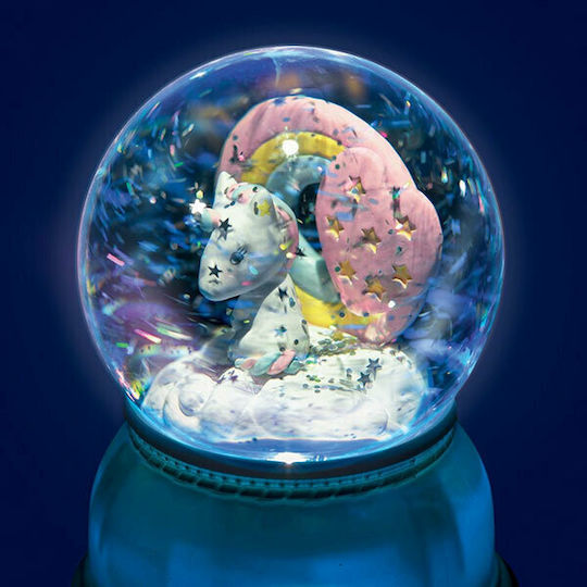 Djeco Kids Decorative Lamp Snowball Unicorn Blue 11x11x14εκ.