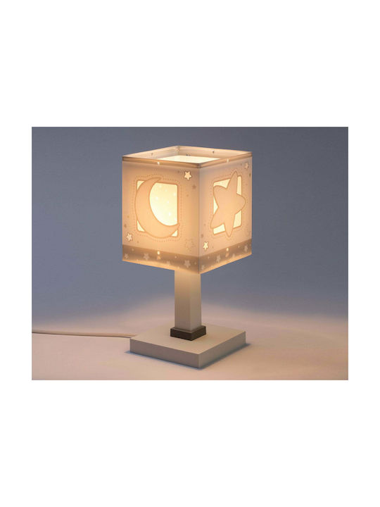 Ango Kinder Nachttischlampe Moonlight Gray 15x15x30εκ. Grau