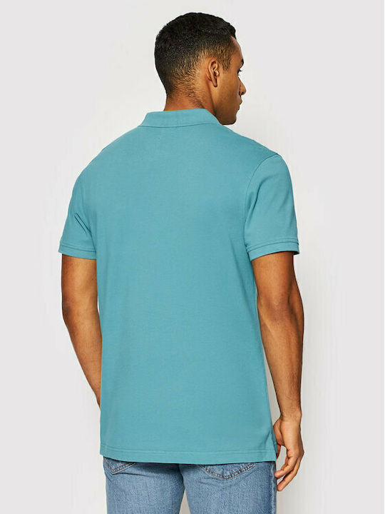 Polo Short Sleeve Blouse Turquoise