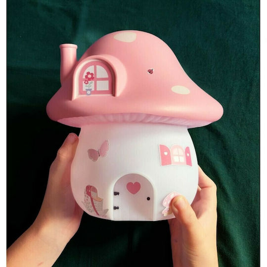 A Little Lovely Company LED Детско Декоративно Осветление Mushroom House Червен 17.5x17.5x19εκ.