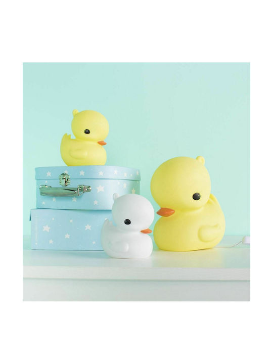 A Little Lovely Company Led Παιδικό Διακοσμητικό Φωτιστικό Duck Κίτρινο 10.2x11.8x8.5εκ.