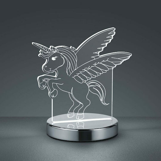 Trio Lighting Led Kids Decorative Lamp Karo Unicorn with Color Changes Transparent 12x17cm