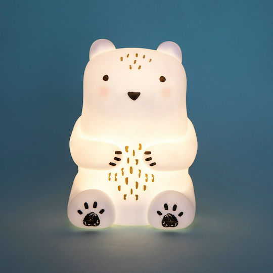 Sass & Belle LED Детско Декоративно Осветление Bear Camp с Промяна на Цветовете Бял