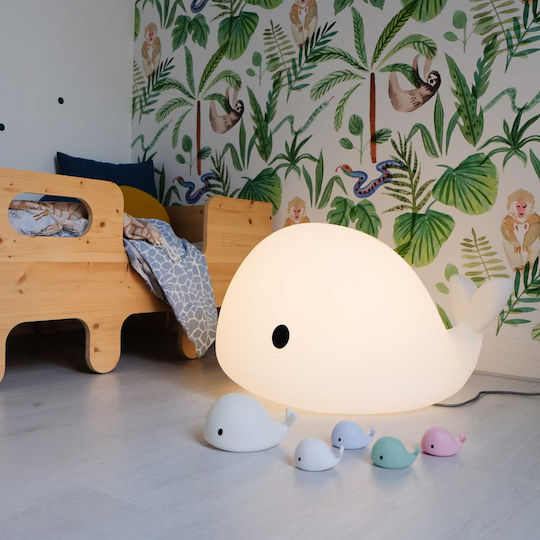 Flow LED Kinder Dekorative Lampe Berührung Moby Blau 7.5x4.5x5.5εκ.