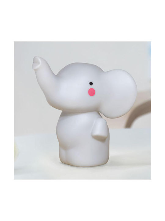 Kiokids Led Kids Decorative Lamp Elephant with Color Changes White 15.5x9.5x13.5εκ.