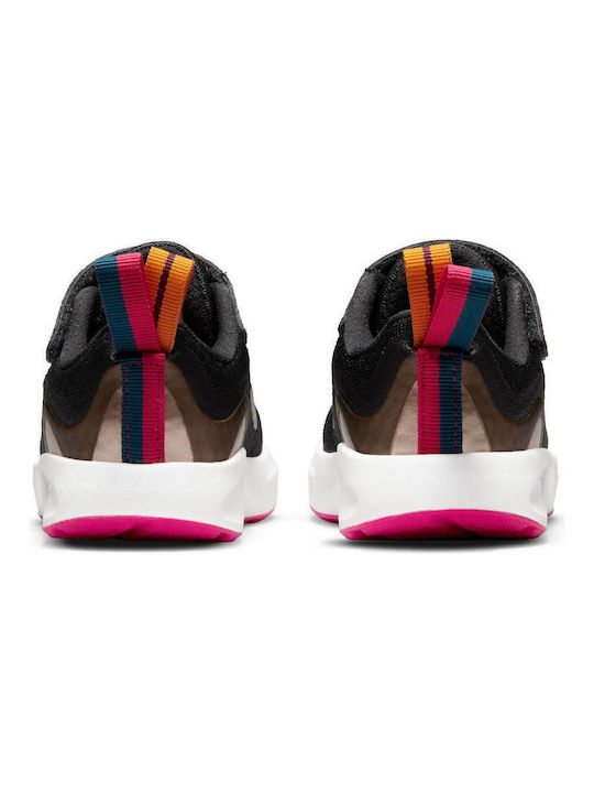 Pegasus Wearallday Kids Sports Shoes Running with Hoop & Loop Closure Black