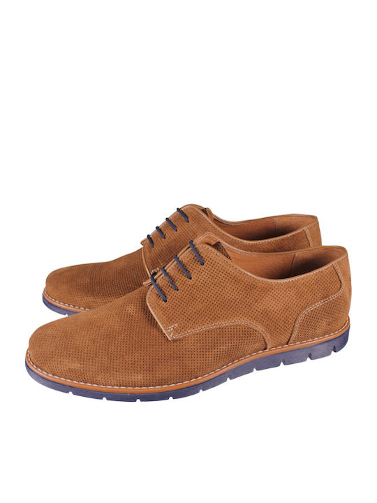 Commanchero Original Men's Suede Casual Shoes Tabac Brown