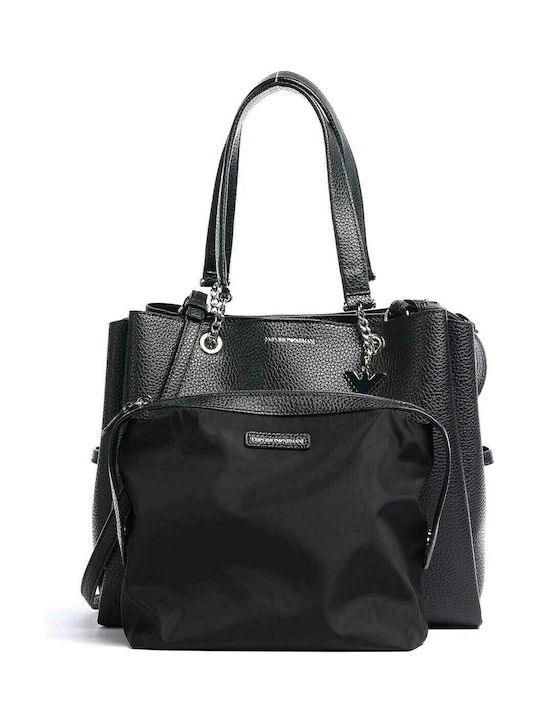 トートバッグ EMPORIO ARMANI Woman Tote bags Black Y3D158YFN6E 81386 Bag Emporio Armani black vegan leather with eagle charm