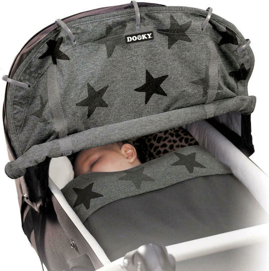 Dooky Sunshade Stroller Gray Stars