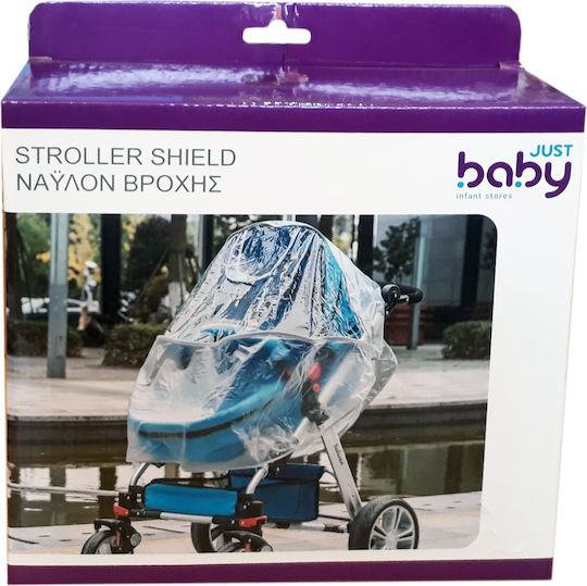 Just Baby Αδιάβροχο Καροτσιού Λευκό