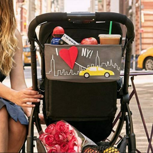 Choopie Stroller Organizer Paris Gray