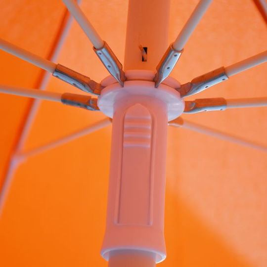 Freebox Faltbar Strandsonnenschirm Durchmesser 2m Orange