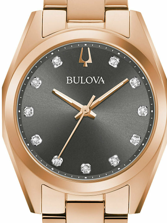 Bulova Surveyor Ρολόι Μπαταρίας με Μεταλλικό Μπρασελέ Bulova Surveyor Ρολόι Μπαταρίας με Μεταλλικό Μπρασελέ