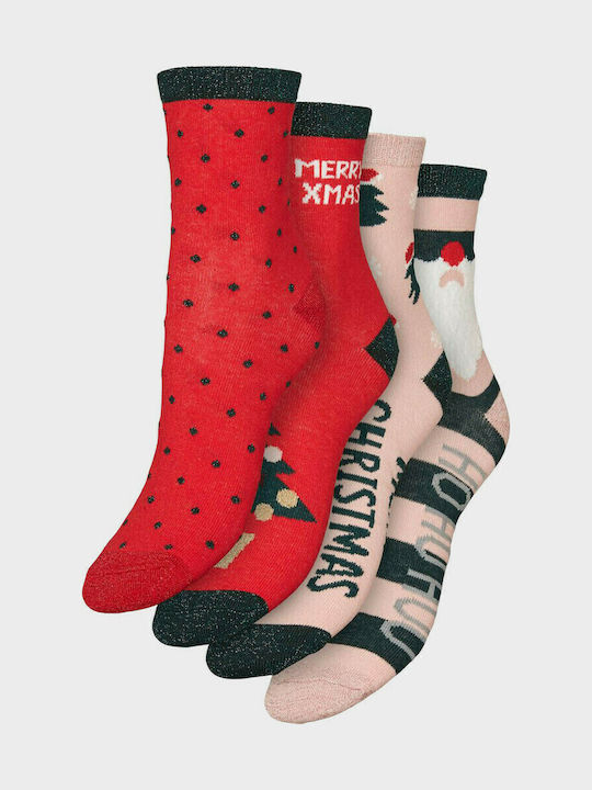 Vero Moda Gift Box Christmas Women's Christmas Socks Multicolour 4Pack
