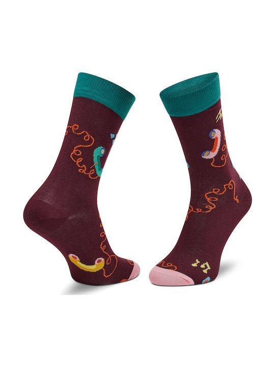 Happy Socks Stay in Touch Чорапи с Дизайн Бордо 1Пакет