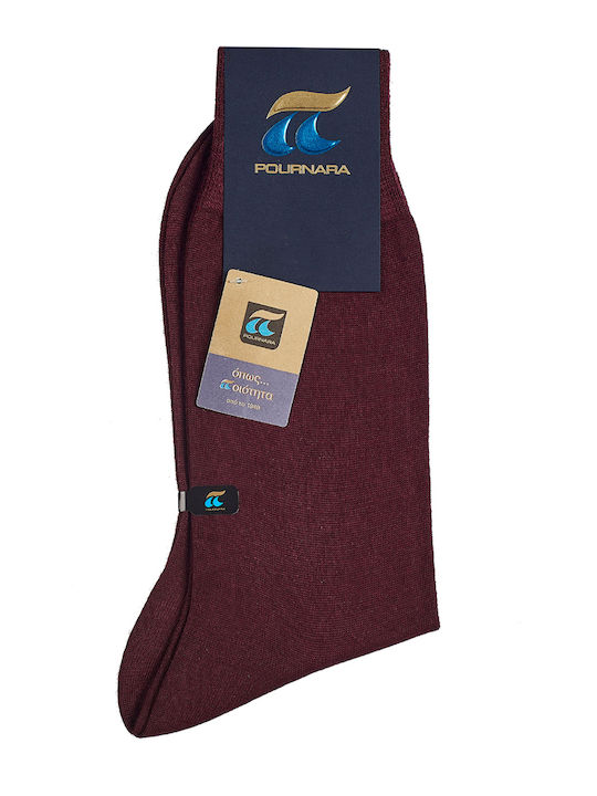 Pournara Pournara Männliche Monochrome Burgundische Socken