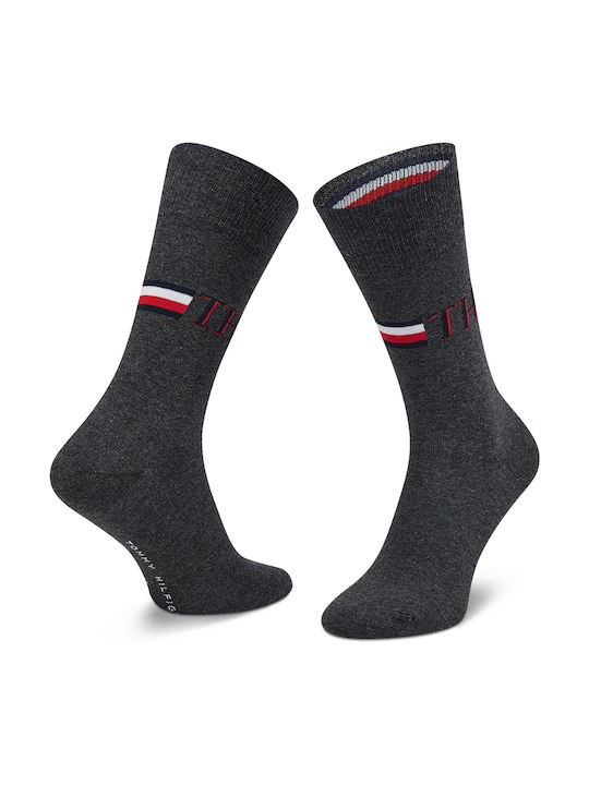 Tommy Hilfiger Iconic Чорапи с Дизайн сив меланж 2Пакет